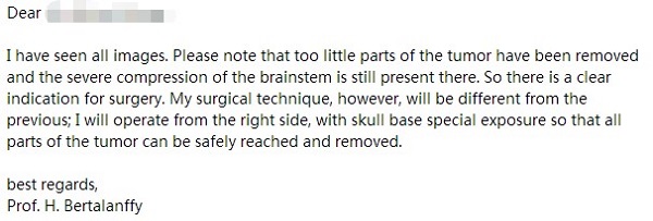 脊索瘤治愈案例