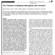 Verotoxin治疗恶性脑膜瘤