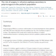 手术在小儿多发性/继发性/难治性癫痫中的作用