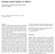 国际神经外科学院前主席James Rutka教授：儿童癫痫手术影像