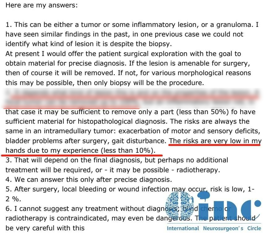 脊髓髓内肿瘤患者案例