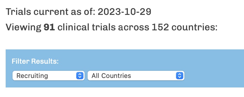 DIPG的临床试验汇总