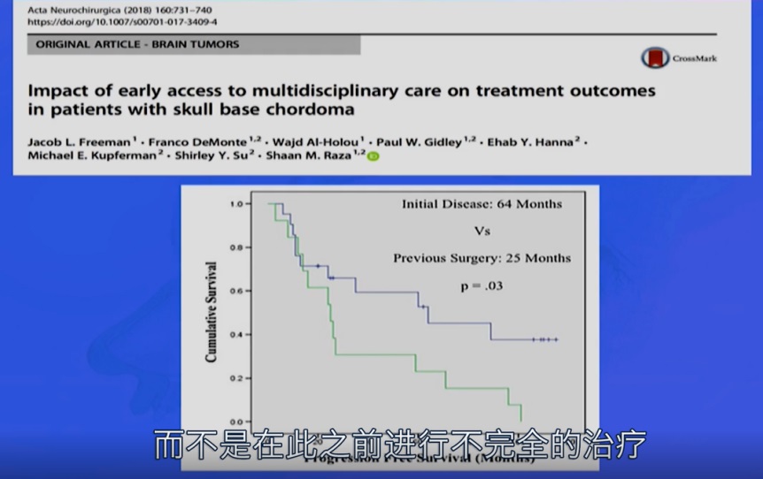 脊索瘤减少复发的关键