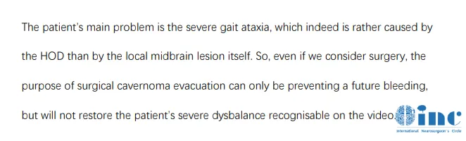 脑干血管畸形远程咨询巴教授