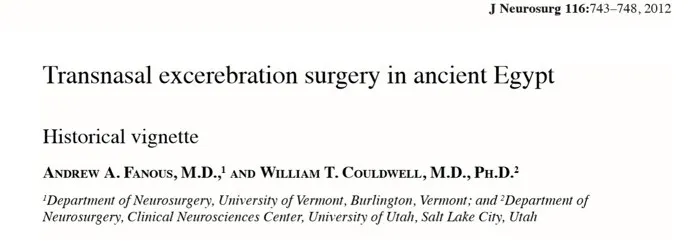 从5000年前谈起颅底手术发展