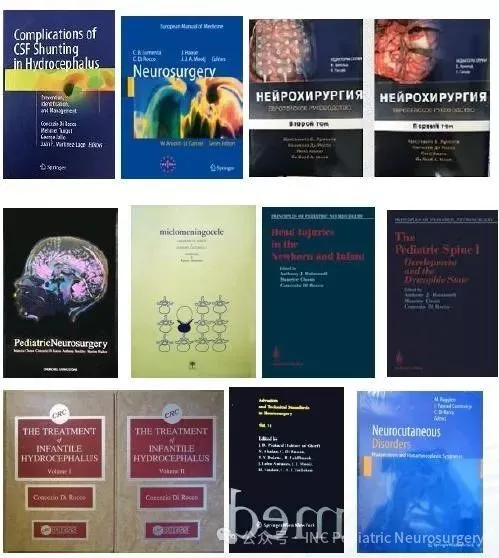 Di Rocco教授一生撰写或参与撰写的儿童神经外科部分著作