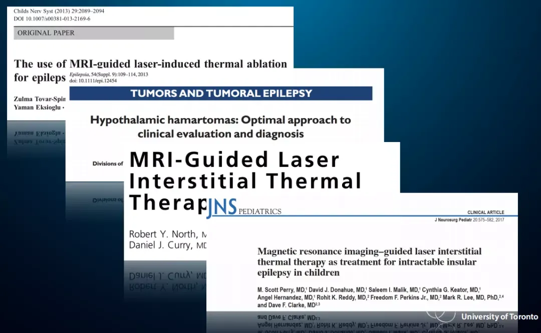 Rutka教授在INC年会上展示的LITT相关文献资料