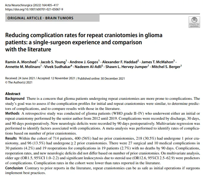 Mitchel S.Berger教授