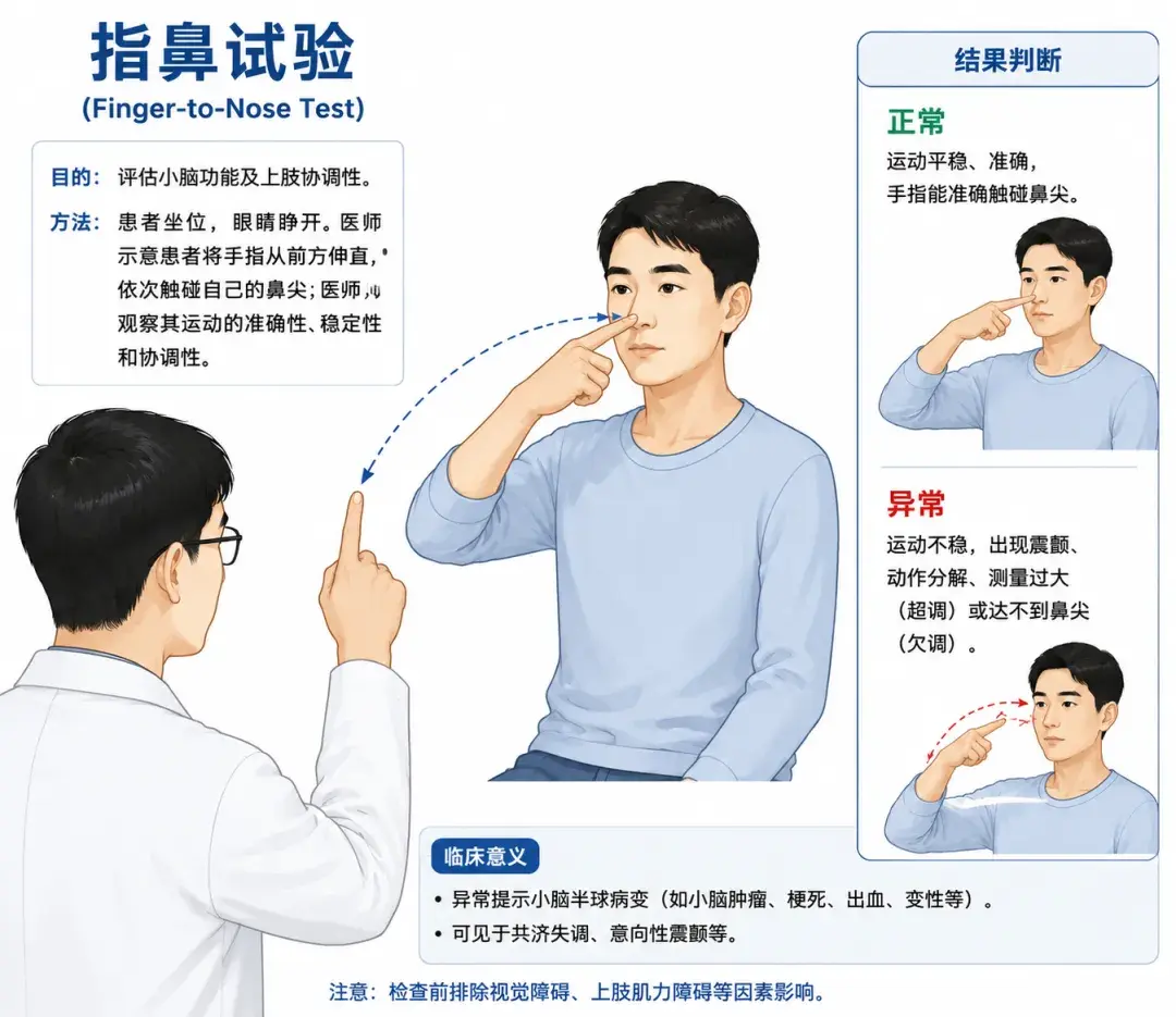 这两个动作做不到，小心小脑在“求救”！他走路不稳，一查竟是必须开颅的脑