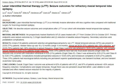 LITT治疗难治性癫痫的4大好处